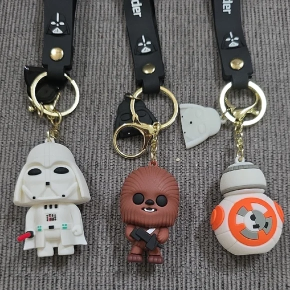 Star Wars Character Keychains - Set Of 3 - Picture 2 of 9